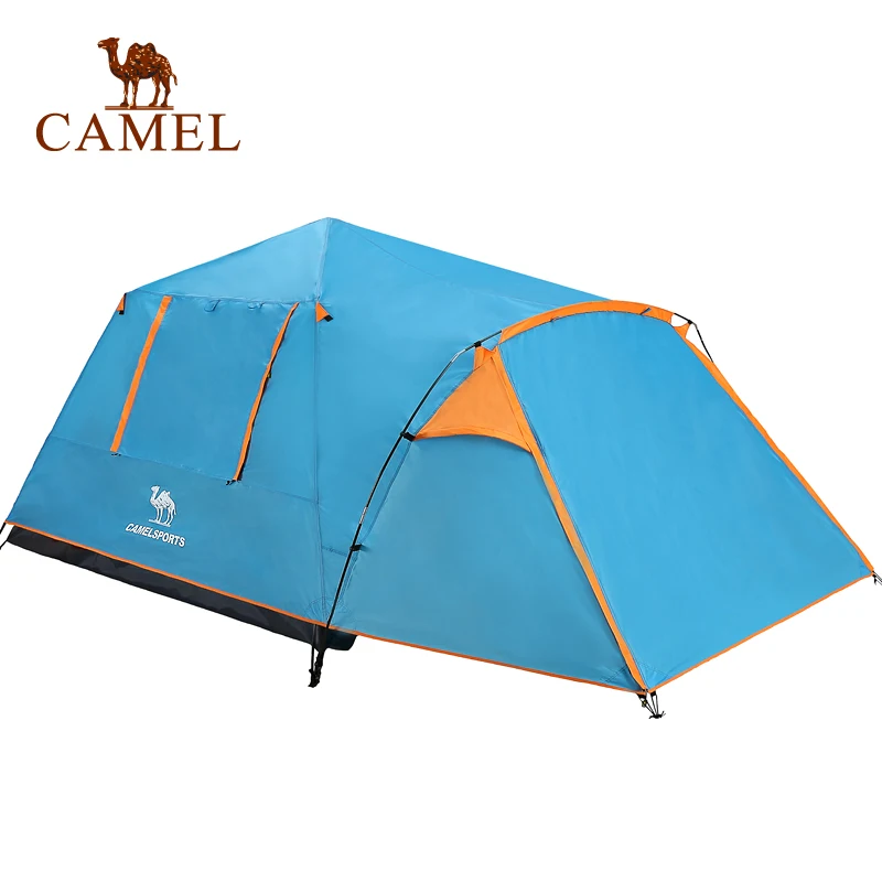

CAMEL Automatic Opening Camping Tent 4 Season Double Layer Windproof Waterproof Outdoor Travel Beach Tent For 3-4 Person