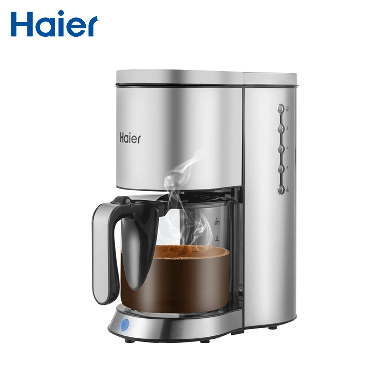 Coffee maker Haier HCM-142 Coffee Machine makers Espresso 1.2 L 1250 bt manual Electric Grind Stainless Steel coffee maker philips grind
