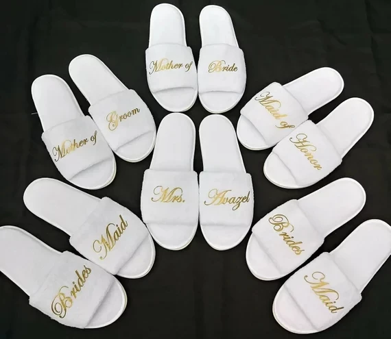 bridal party slippers