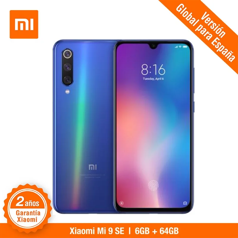 

Global Version for Spain] Xiaomi Mi 9 SE (Memoria interna de 64GB, RAM de 6GB, Triple camara de 48 MP)