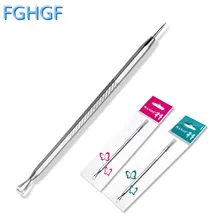 10 шт. Нержавеющая сталь удаления угрей инструмент прыщ комедона очиститель для лица Двусторонняя порока Угри экстрактор Инструменты