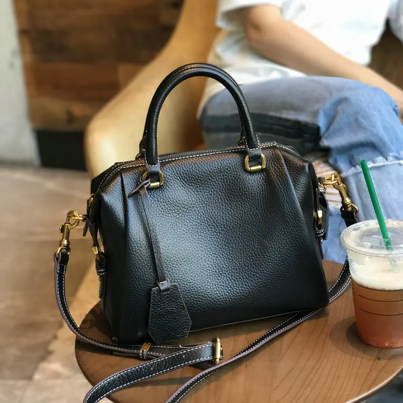 

Alina 125 2018 Genuine Leather Bags Women Vintage Pillow Cow Leather Handbag Ladies Solid Casual Small Crossbody Shoulder Bag