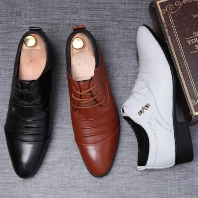 Sports Shoes Man Pointed Youth Enterprise Meet Dance Men Shoes Trend Wild Men British Shoes Ballroom Dancing Tide Shoes Sneakers