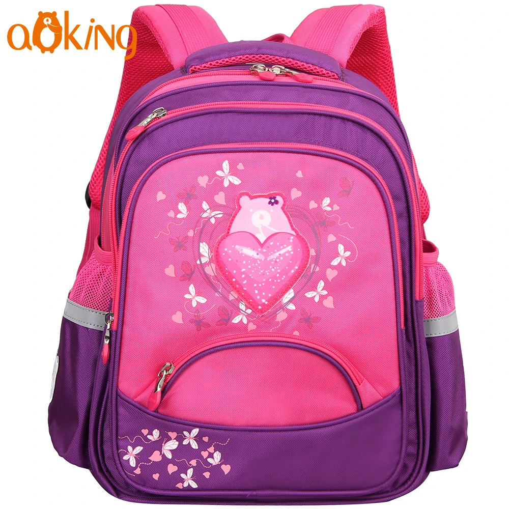 

Aoking Children Backpack Primary Backpack Nylon Waterproof Leisure School Bags for Boy and Girls Large Capacity Backpack