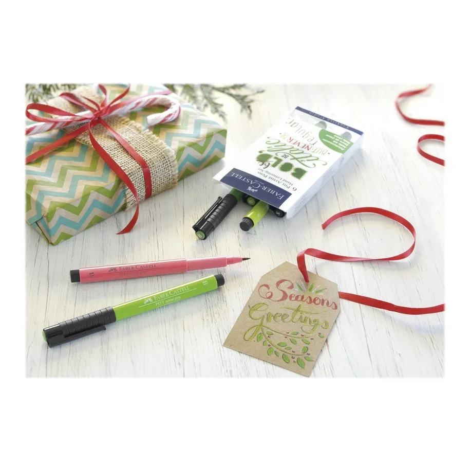 267116 Faber-Castell indio plumas de tinta PITT ARTISTA-Letras De Mano 6 un