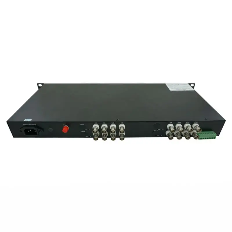 

HD-CVI/TVI/AHD720P Fiber Converter 20KM,FC,SM,Optical Fiber Video Transceiver 16 Channel Video 1 Reverse Data,Euro Power Adaptor