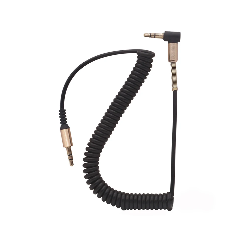 Elasticity Stereo 90 Degree Right Angle AUX Cable Extended 3.5mm Jack Male To Male Car Auto Audio Cable Cord For iPhone Samsung (11)