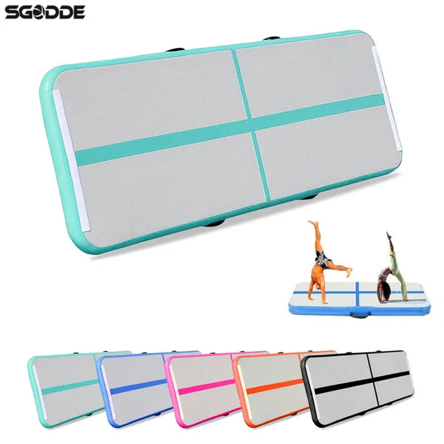 Air Track Inflatable Gymnastics Tumbling Floor Mats   Costway