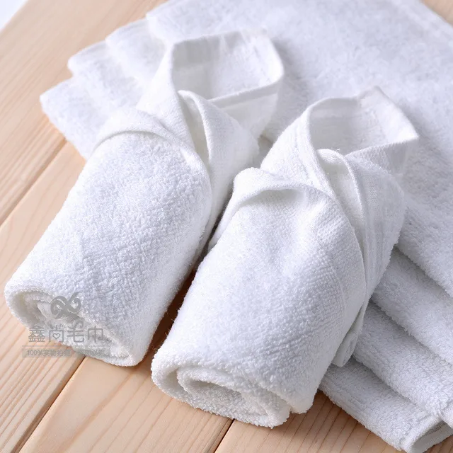 25cm White Hand Towel Disposable Bleached Square Factory Direct Price Wholesale Soft Promotion