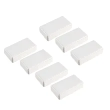 Uxcell DIY Электронный ABS пластик распределительная коробка корпус Чехол Белый 1,93x1,1x0,55 дюймов/49x28x14 мм для маленьких терминалов 7 шт./лот