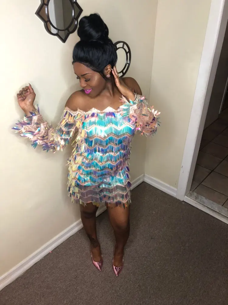 'Start The Show' Festival Sequin Dress photo review