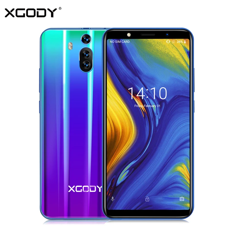 XGODY Mate RS 3G Dual Sim Smartphone 6 Inch 18:9 Smart Android 8.1 Celular Quad Core 1GB+8GB 2800mAh 5MP Camera Mobile Phone GPS XGODY Mate RS 3G Dual Sim Smartphone 6 Inch 18:9 Smart Android 8.1 Celular Quad Core 1GB+8GB 2800mAh 5MP Camera Mobile Phone GPS