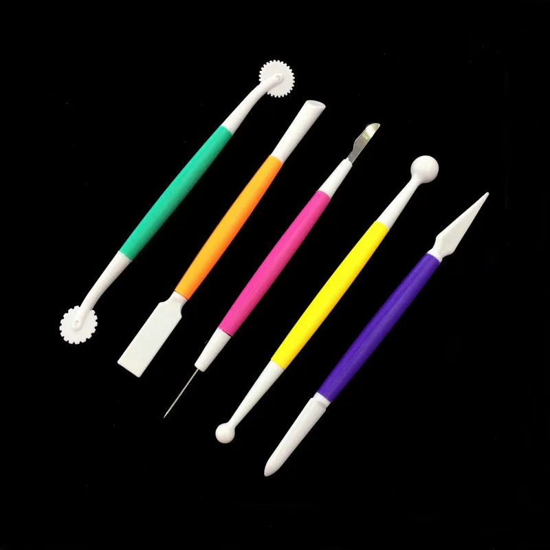 NEW 5pcs/set Fondant Pens Cake Decorating Flower Modeling Craft Clays