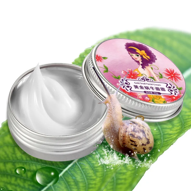 

3PCS Free shipping AFY Gold Snail Face Cream Moisturizing Whitening Anti-aging Anti wrinkle Day Cream Face Care pobling