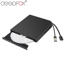 Deepfox USB 3.1 Portable External CD-RW DVD-RW Type C CD DVD ROM Player Drive Writer Rewriter Burner For MacBook Air/Pro Laptop deepfox external usb 2 0 cd rw dvd rw chip optical drive cd dvd external dvd burer drive for pc mac laptop netbook tablet