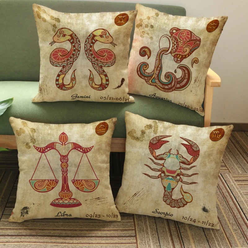 Vintage-12-Signs-Zodiac-Capricorn-Aquarius-Pisces-Decorative-Coffee-Shop-Decorative-Pillow-Covers-Sofa-Chair-Cushion (1)