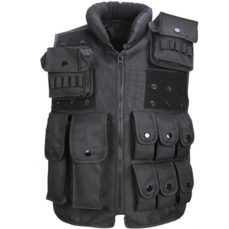 

High Quality Sleeveless Uniform Detachable Casual Waistcoat Military Tactical Vest Multi-Pocket Hunter CS Vests Colete Masculino