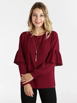 

Long-sleeve blusa
