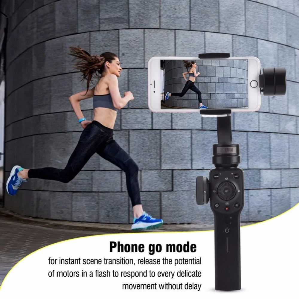  ZHIYUN Smooth 4 Handheld 3 Axis Gimbal Stabilizer for Smartphone Like iPhone x 8 7 Plus Samsung Gop