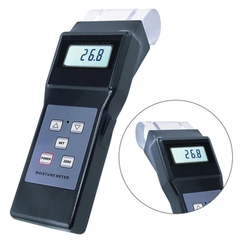

Digital Inductive Wood Moisture Meter Furniture Crafts Flooring Tobacco Cotton 0~80% Range Tester