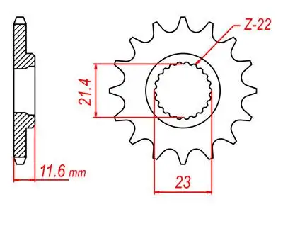 Звездочка для мотоцикла LOPOR 520 16T YAMAHA XJ600S 1996 2003 XJ600N 1995 XJ600 Diversion 4BR 4DG 4KE 4MB