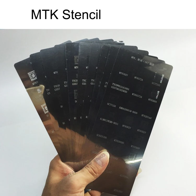 Трафарет для реболлинга BGA MTK phone series MTK6369 MT6582 MT6572A MT6592V MT6323GA MT6169V MT6735V MT6339A|Паяльные