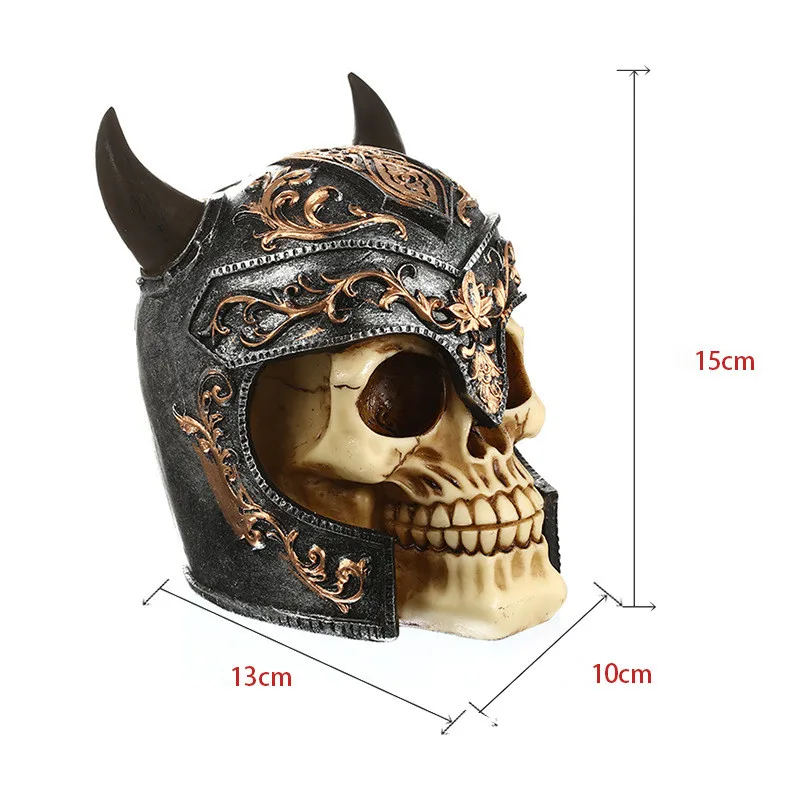 MRZOOT смолы Ремесла статуи для украшения черепа шлем статуэтки аксессуары для дома
