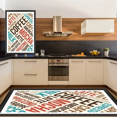 Еще красный синий мокко кофе латте Writen 3d шаблон печати нескользящие микрофибры Кухня современный декоративный моющийся коврик