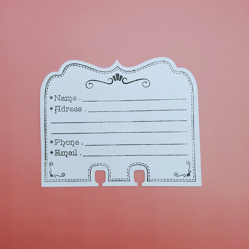

2018 new Name Address Email Phone Clear rubber Stamps Stempel for Memory dex Rolodex Cutting die Scrapbooking Scrapbook stamp