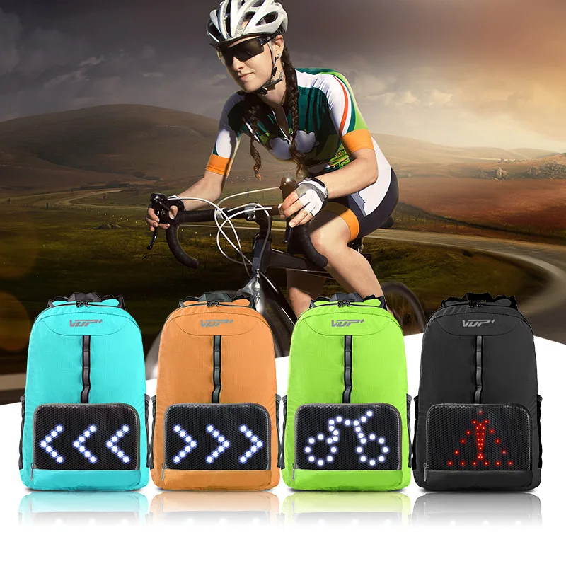 

TOMOUNT Cycling Bicycle Wireless Remote Control Safety Turn Signal Light Backpack Night Warning Guiding Reflective Outdoor bag