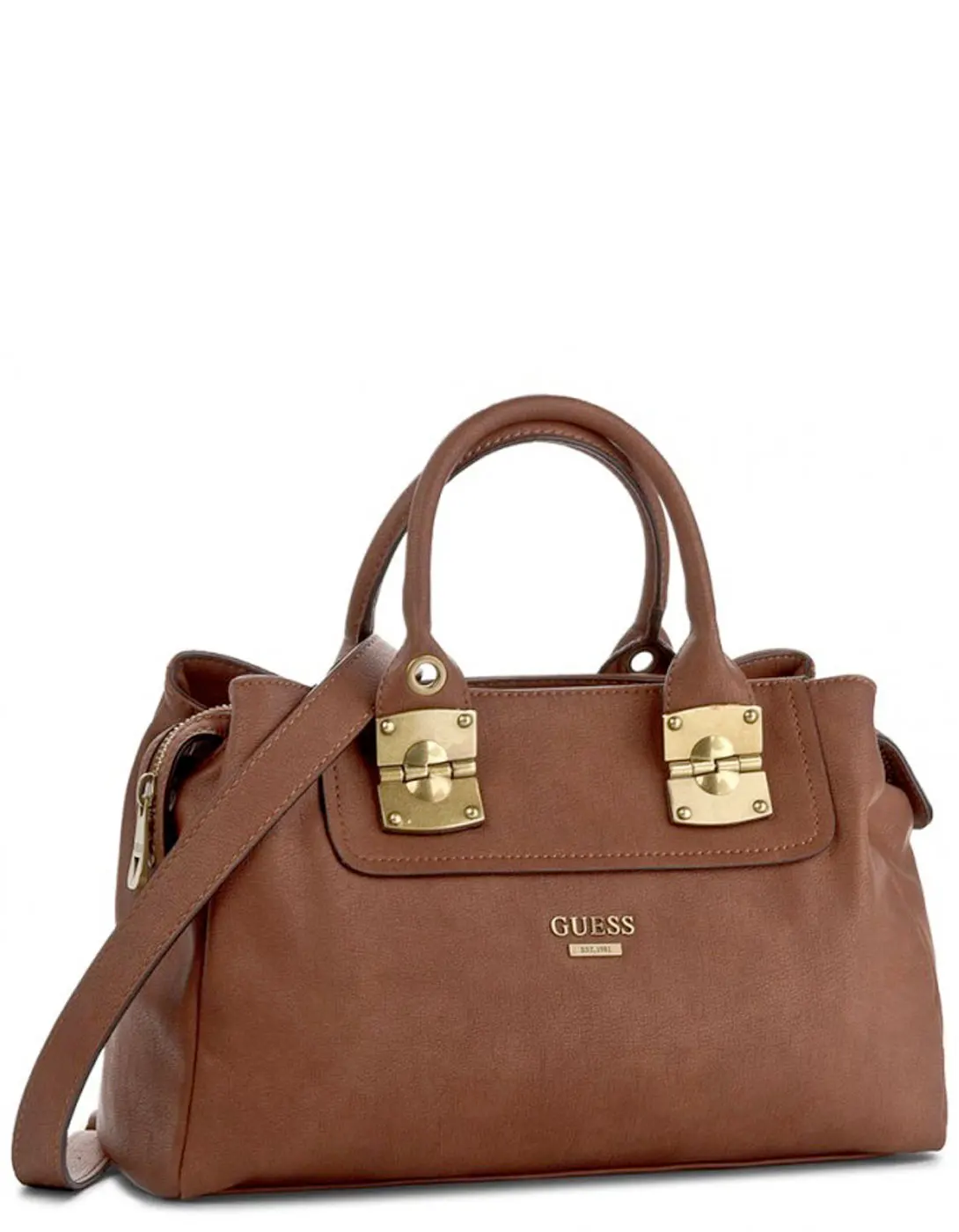 bolso marron guess