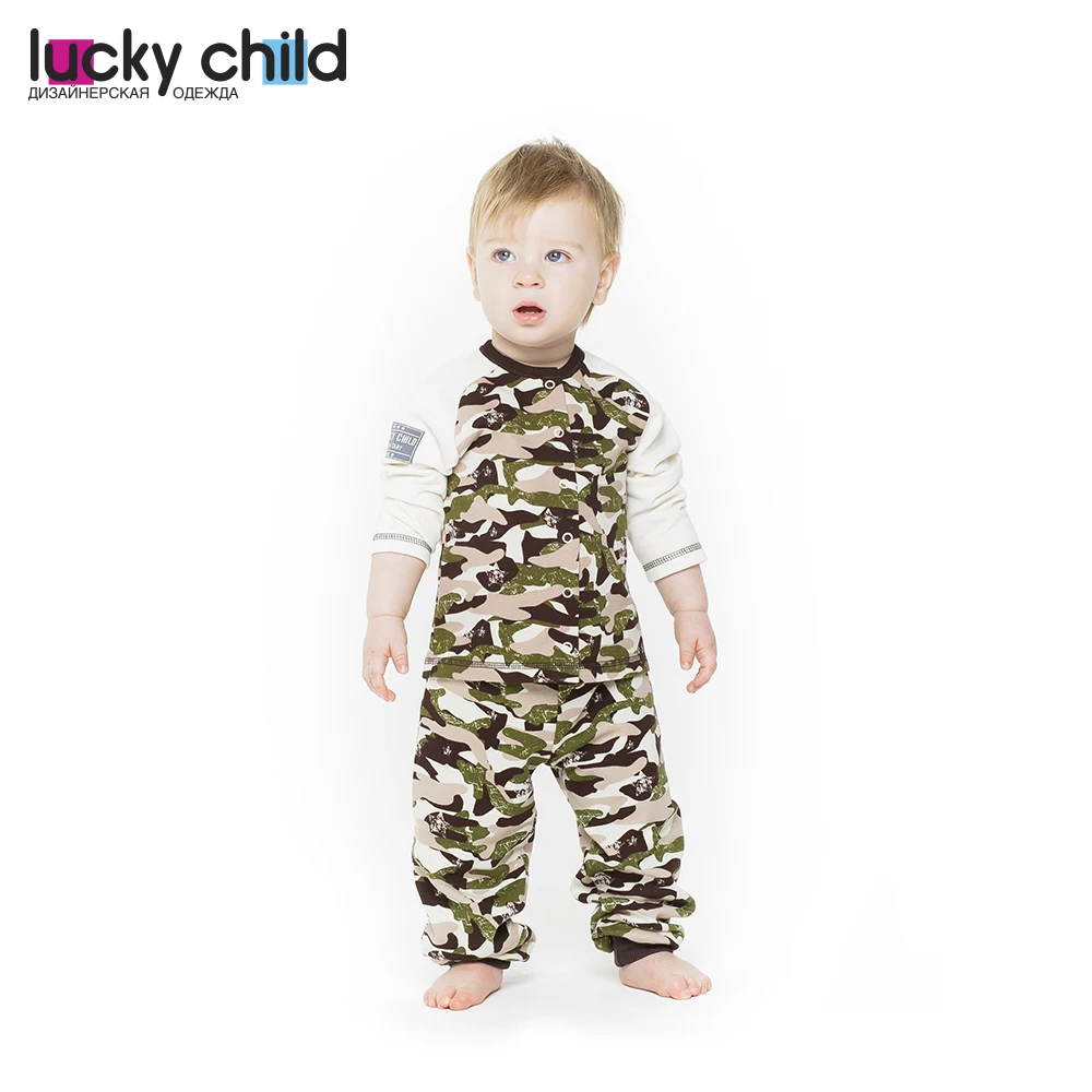 Кофточка Lucky Child для мальчиков и девочек арт. 31 16pf (Милитари) [сделано в России