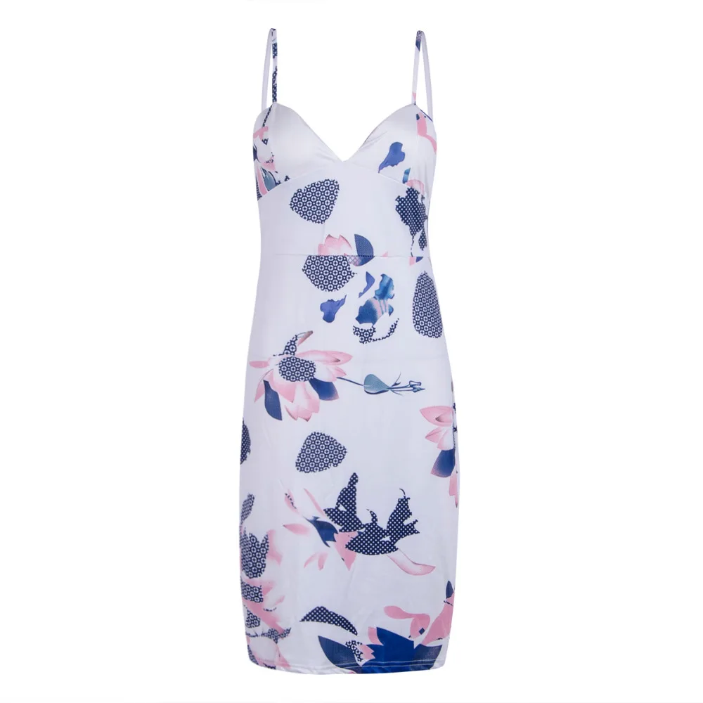 Женское облегающее платье Qipao модное Платье До Колена без рукавов с цветочным