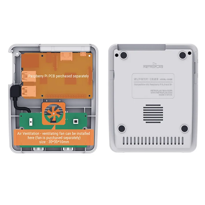 Мини Портативная консоль для видеоигр Raspberry Pi3 B + 3B Retroflag SUPERPi чехол J Kit DIY ТВ с 10000