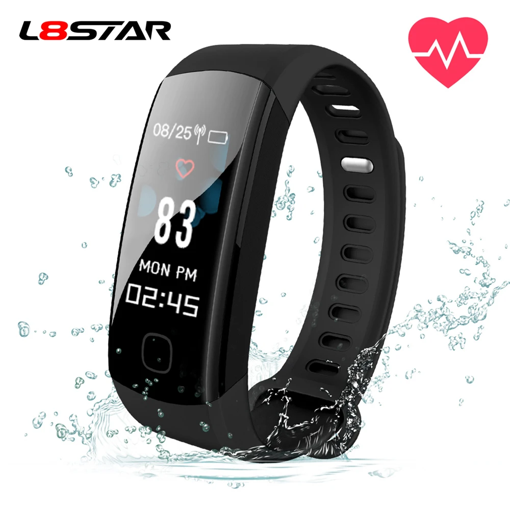 

L8STAR R8C Fitness Tracker Smart Wristband Real Time Heart Rate USB Charge IP67 Waterproof Smart Bracelet Blood Pressure band