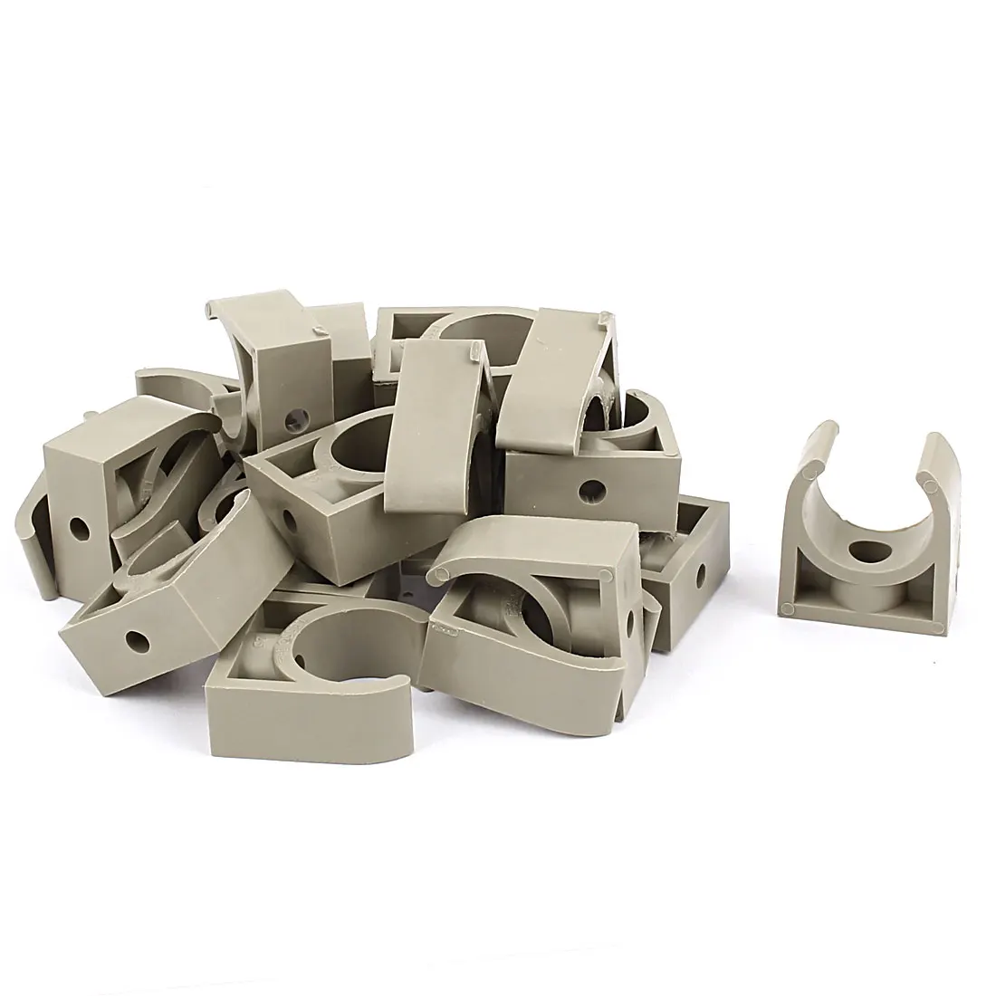 

UXCELL 20 Pcs 25Mm Diameter Pvc Water Tube Pipe Clamps Clips Connectors Gray
