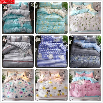 

Soft Cotton Duvet Cover Sheet Pillowcase 3/4pcs Bedding Set Single Queen King Size Quilt Comforter Pillow Case Bed Linen 200x230