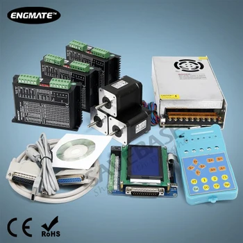 

97oz-in Nema17 Stepper Motor CNC Kit 3 Axis EMA2-050D42 Stepper Driver 24V PSU