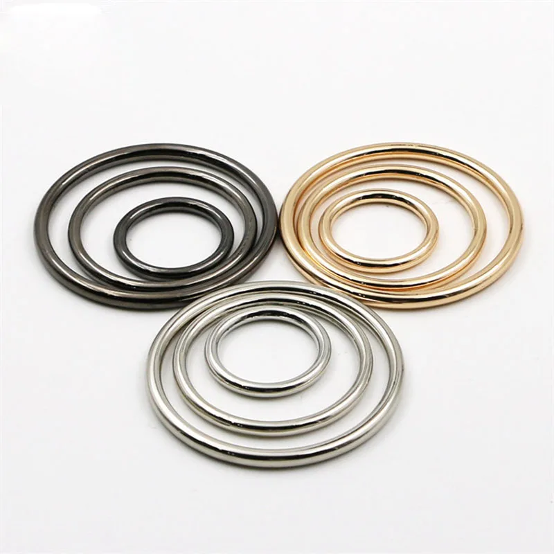 

Rings O Metal Seamless buckles Hardware Bags collars craft Leathercraft 15/20/25/30/35/40/45/50/60/65/70/80/100mm 10pcs/lots