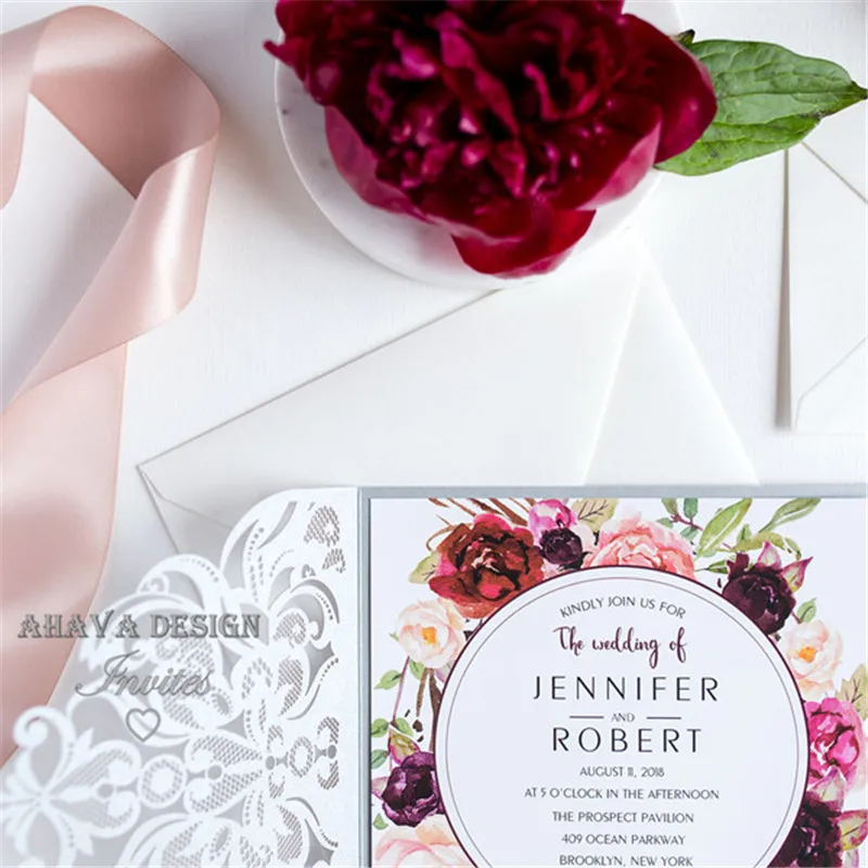 burgundy-floral-silver-laser-cut-wedding-invitations-EWWS177-7
