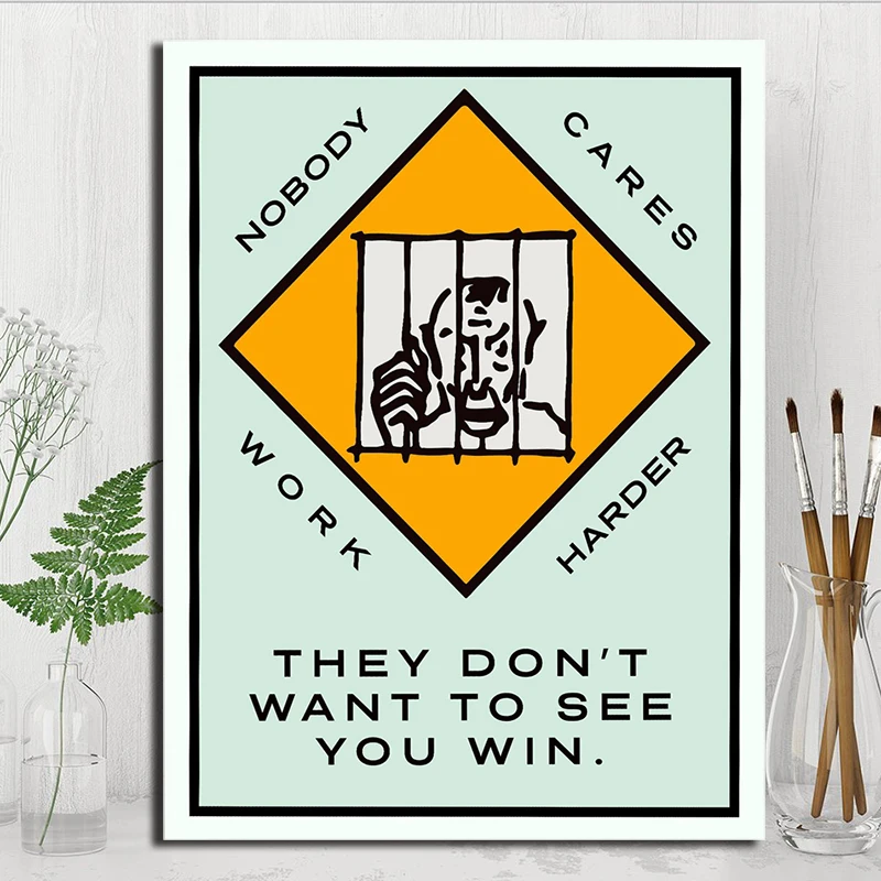 

They Don't Want to See You Win Alec Monopolyingly Canvas Prints Picture Modular Painting For Living Room Poster Wall Home Decor