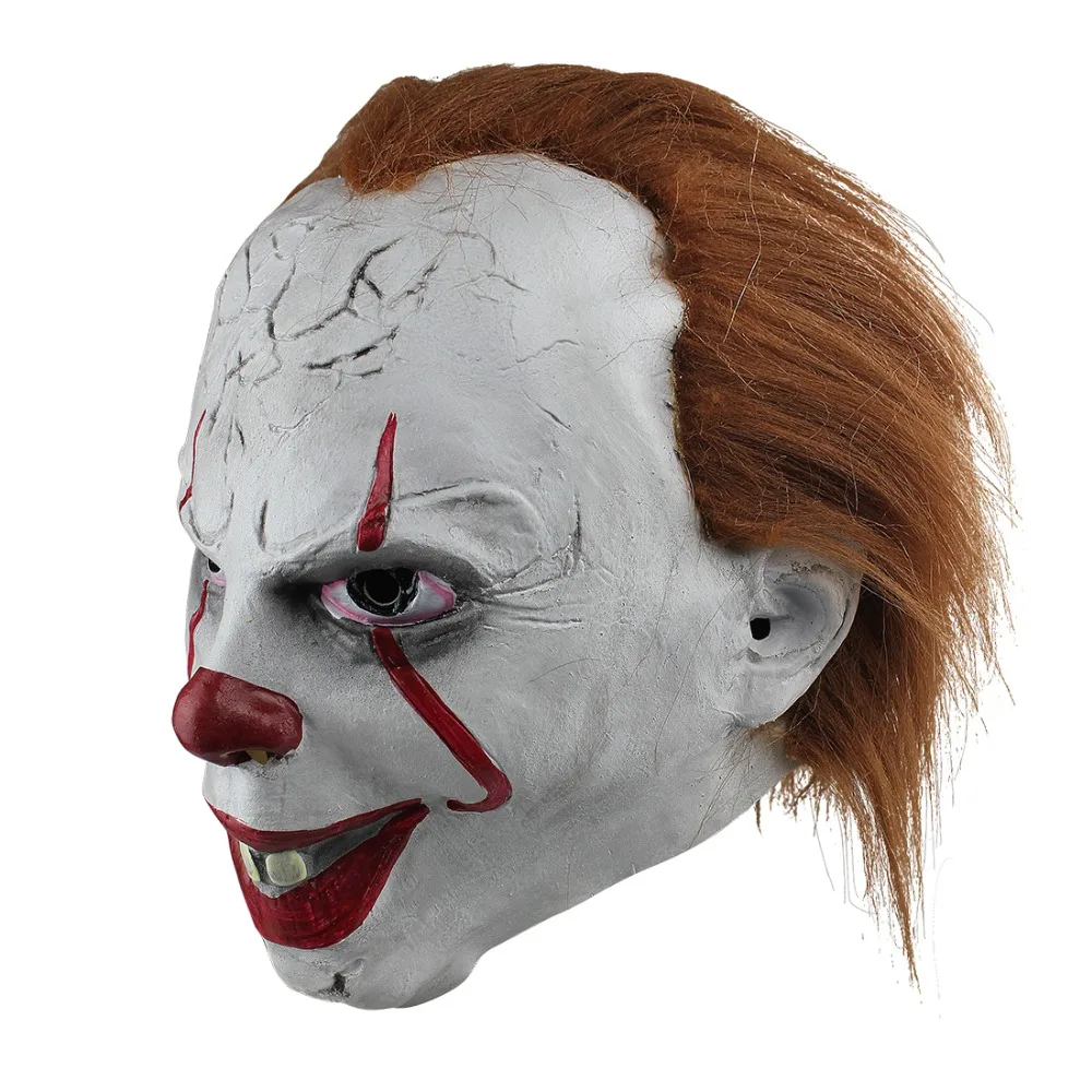 Высококачественная маска клоуна из фильма Pennywise для Хэллоуина вечерние