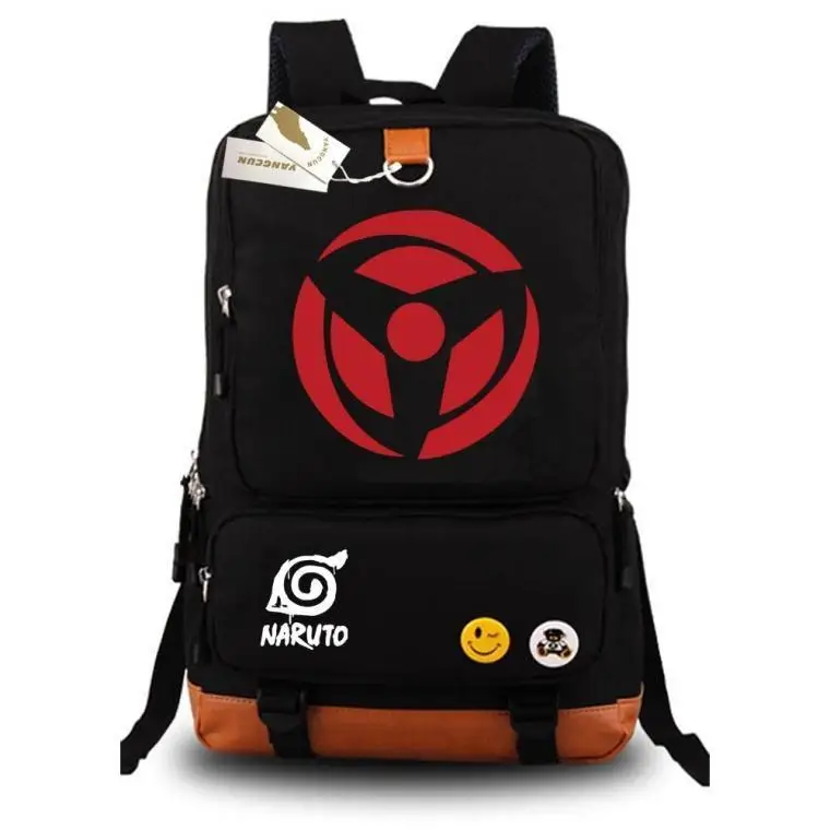 

Cartoon Noctilucent Naruto Write Round Eye Cosplay Shoulder Bag Men/Women School Students Canvas Bags Backpacks Schoolbags