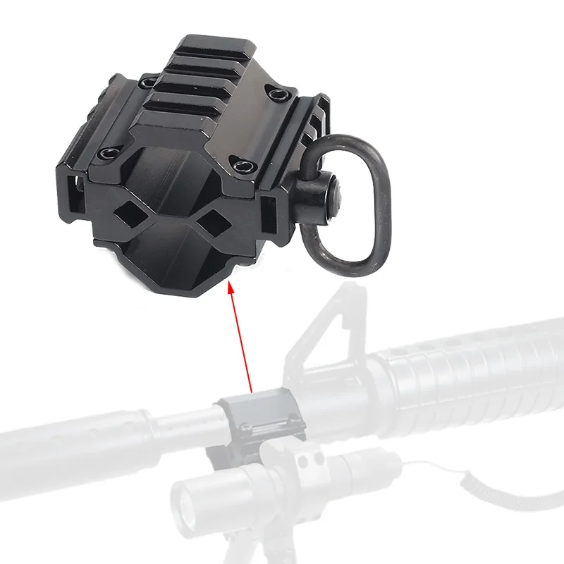 Tactical Remington 870 Tri rail Barrel Scope Flashlight Mount Base Fit