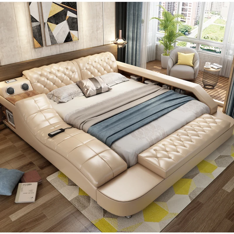 

Wholesale modern multifunctional electric wood massage bed