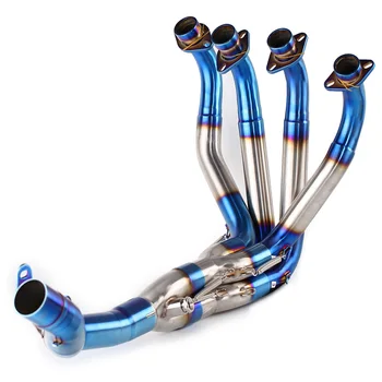 

Motorcycle muffler exhaust pipe modified escape moto connect middle link pipe front header pipe for kawasaKi z900 Slip-On