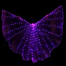 Светодиодный крылья для танца живота, красивые аксессуары для восточных танцев, светодиодный, крылья, сексуальные, для сцены, шоу, реквизит, крылья, 5 цветов