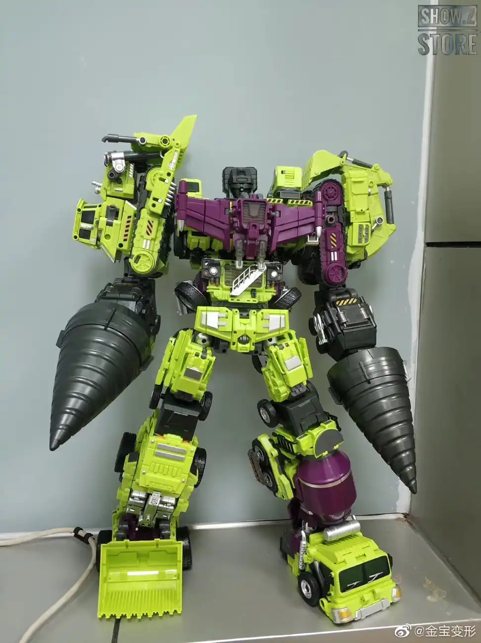 JINBAO Oversized Devastator 6pcs Full Set Green//Yellow Action Figure Upgrade Kit