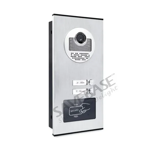 HOMSECUR 4 3 &quotПроводной Видео и Аудио Домофон Комплект с RFID Наружным Блоком для 2