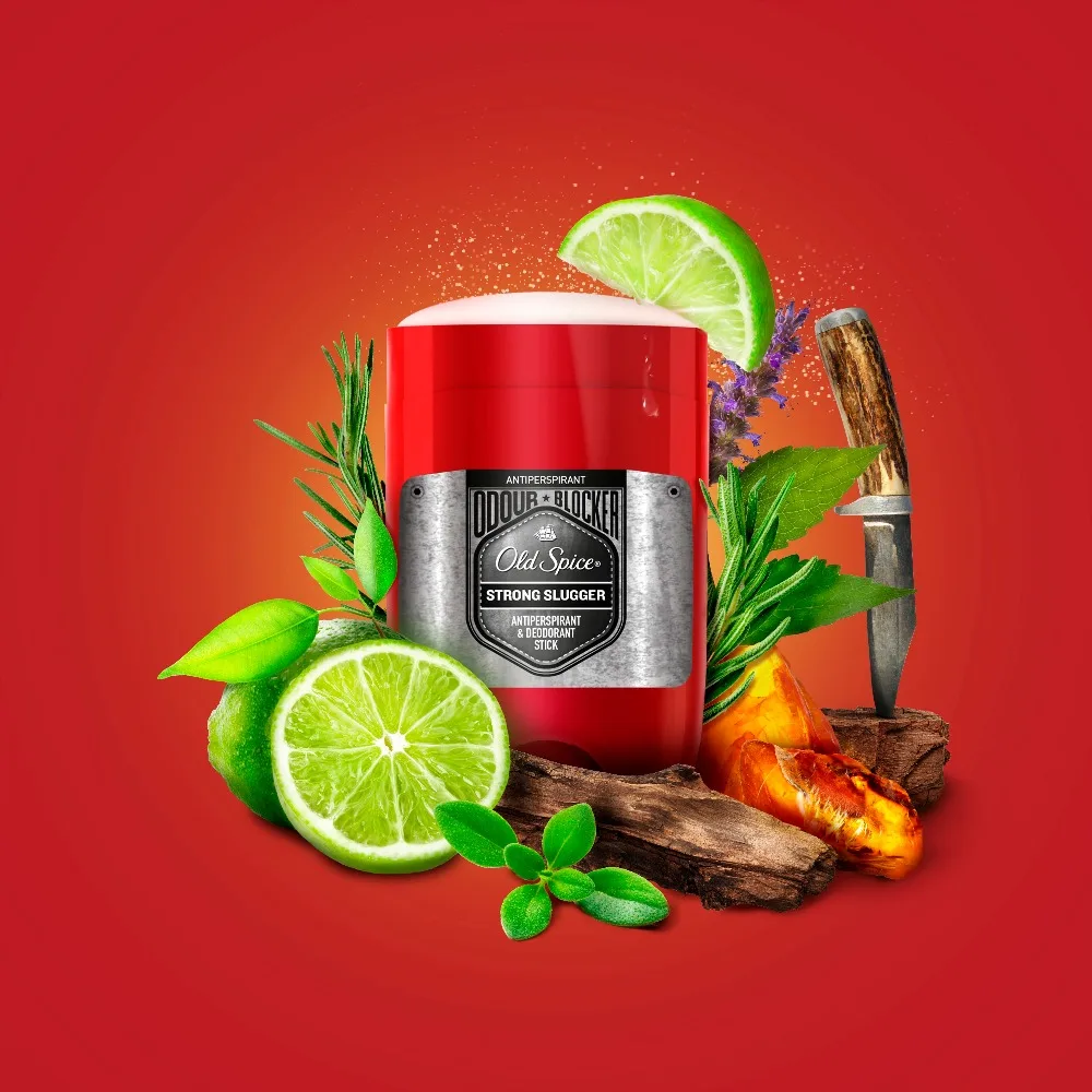 Old Spice Твердый Дезодорант-Антиперспирант Odour Blocker Strong Slugger 50мл